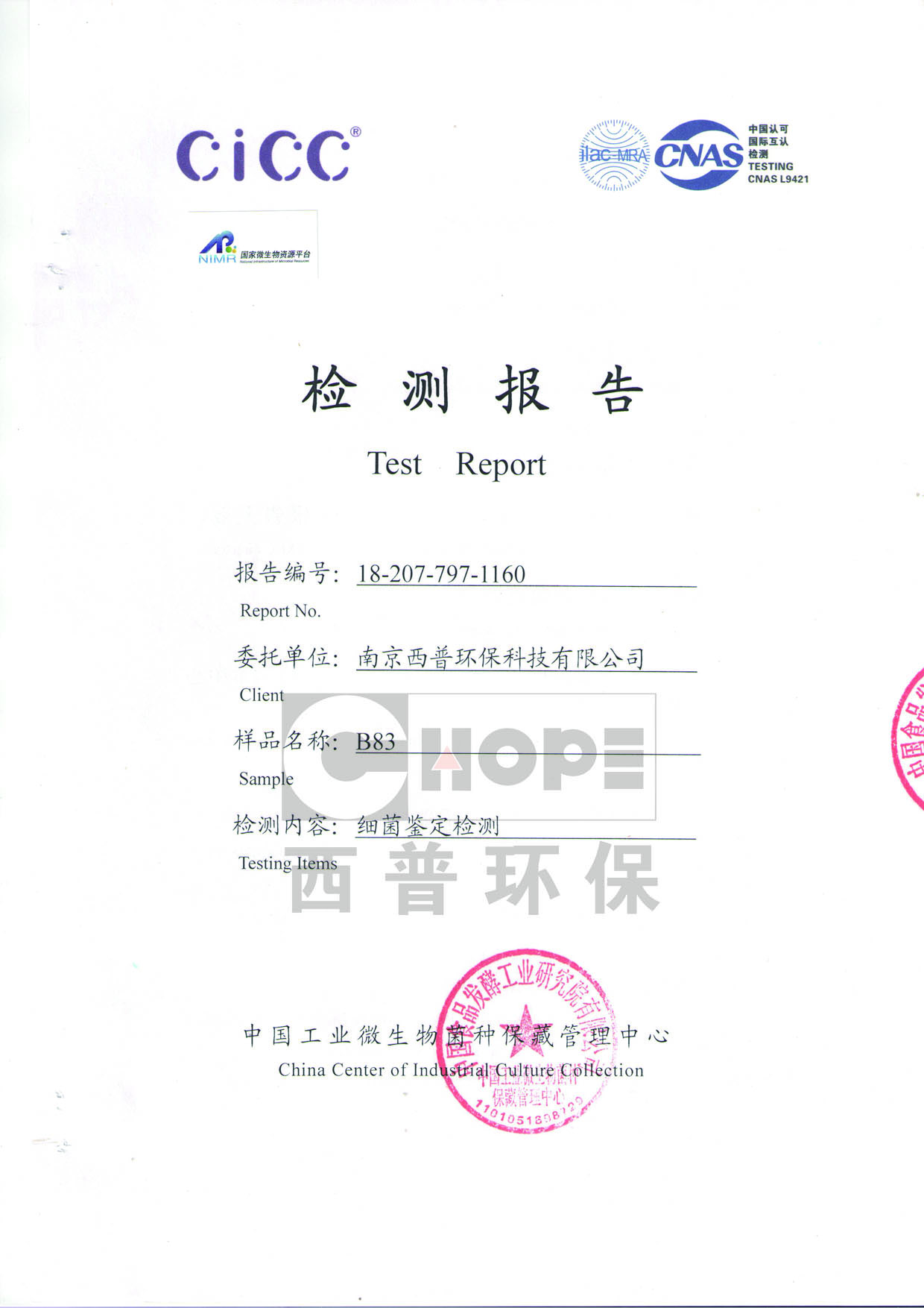 檢測(cè)報(bào)告